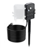 VEVOR Outdoor Power Stake, 50 FT Extension Cord, Outdoor Power Strip Weatherproof with Cover and Overload Protection, 6 Outlets, 15A/1875W, Waterproof Multi-Outlet Yard Stake for Christmas Lights