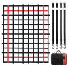 VEVOR Cargo Net, 96 in x 72 in, Heavy Duty Truck Cargo Net for Truck Bed, 4 Adjustable Straps with Buckles and S-Hooks, Wear-resistant & Weather-proof, Suitable for Pickup, Truck, Jeep, SUV, Boat