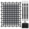 VEVOR Cargo Net, 96 in x 81 in, Heavy Duty Truck Cargo Net for Truck Bed, 4 Adjustable Straps with Carabiners & S-Hooks, Wear-resistant & Weather-proof, Suitable for Pickup, Truck, Jeep, SUV, Boat