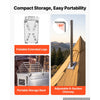 VEVOR Wood Stove Portable Sauna Hot Tent Rocket Stove Stainless Steel, for Dry Sauna Heating Outdoor Camping, with Detachable Stone Box, Extended Chimney Pipes, and Heat-Resistant Glass Window