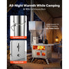 VEVOR Wood Stove Outdoor Pellet Stove with Oven Pellet and Wood Burning, for Outdoor Camping Cooking and Heating, Stainless Steel Body, with Chimney Pipes, Gloves, Carry Bag, and Detachable Shelf