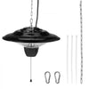VEVOR Hanging Patio Heater, 1500W Outdoor/Indoor Electric Space Infrared Heater, IP34 Protection Ceiling Heater with 23.6 inch Pull Cord & 20 inch Adjustable Chain, for Porch,Patio,Dining Room,Studio