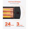 VEVOR Infrared Heater, 1500W Electric Space Heater with Remote Control, LED Screen w/ 3 Speeds & Timer, Outdoor/Outdoor for Patio,Porch,Dining Room,Studio