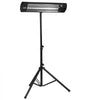 VEVOR Infrared Heater, 1500W Remote Control Electric Space Heater, LED Screen Patio Heater w/ 3 Speeds & Timer, Outdoor/Outdoor for Porch,Dining Room,Studio, with Stand & Mount to Ceiling/Wall,24 in L