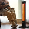VEVOR Infrared Heater, 1500W Remote Control Electric Space Heater, Patio Heater w/ 3 Speeds & Timer & Tip-Over Protection, Outdoor/Outdoor for Bedroom,Studio,Porch,Dining Room,Studio, Stand,40in L