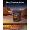 VEVOR Infrared Heater, 1500W Electric Space Heater with Remote Control, LED Screen & 24H Timer, Multiple Temperature Adjustable for Patio Bedroom,Living Room,Studio,Dining Room
