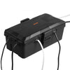 VEVOR Outdoor Electrical Box Waterproof, 9.4 x 4.3 x 2.8 in, IP54 Weatherproof Extension Cord Cover, Large Outlet Connection Box Plug Protector with 6 Cable Entry, for Power Strip, Holiday Light Decor