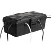 VEVOR Outdoor Electrical Box Waterproof, 9.4 x 4.3 x 2.8 in, IP54 Weatherproof Extension Cord Cover, Large Outlet Connection Box Plug Protector with 6 Cable Entry, for Power Strip, Holiday Light Decor