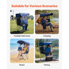 VEVOR Camping Chair with Canopy Shade, Folding Beach Chair with Canopy & Magazine Pocket, 2 Cup Holders, 330 lbs Heavy Duty Support, Carry Bags for Outdoor, Camp, Fishing, Tailgates, Deep Blue
