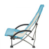 VEVOR Folding Beach Chair, High Back Camping Chairs for Adults, with Cup Pocket, Mesh Back, Carry Bag, Portable Extra Wide Seat Chair 330 lbs Heavy Duty Support, for Outdoor, Camp, Light Blue, 2 Pack