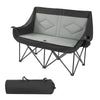 VEVOR Double Camping Chair, Oversized Two Person Camp Chair with 660 lbs Heavy Duty Support, with Dual Cup Holders, Wine Glass Holders, Magazine Straps, Carry Bags for Outdoor, Beach, 1 Pack