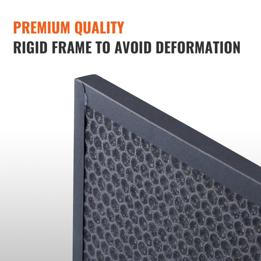 VEVOR Active Carbon Filters, 3 Pack, 15.7'' x 15.7'' Air Filter Replacement, High-efficient Stage 2 Filters Compatible w/ BlueDri & VEVOR Scrubber, Air Purifiers, Water Damage Restoration Equipment
