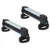 VEVOR Ski & Snowboard Roof Rack, Carry up to 4 Pairs of Skis or 2 Snowboards, 2 PCS Aluminum Universal Car Roof Rack Top Holder with Lock & Rubber Padding, Carrier for Fishing Rod, Fit Most Crossbars
