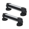 VEVOR Ski & Snowboard Roof Rack, Carry up to 4 Pairs of Skis or 2 Snowboards, 2 PCS Aluminum Universal Car Roof Rack Top Holder with Lock & Rubber Padding, Carrier for Fishing Rod, Fit Most Crossbars