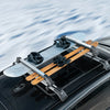 VEVOR Ski and Snowboard Roof Rack, 31.7-Inch Universal Ski Rack for Car Roof Fit Most Crossbars, Carry up to 6 Pairs of Skis or 4 Snowboards, Aluminum Snowboard Ski Rack with Lock & Rubber Padding