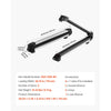 VEVOR Ski & Snowboard Roof Rack, Carry up to 6 Pairs of Skis or 4 Snowboards, 2 PCS Aluminum Universal Car Roof Rack Top Holder with Lock & Rubber Padding for Fishing Rod, Fit Most Slotted Crossbars