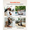 VEVOR Balance Board, Wobble Board Trainer for Adults, Premium Wooden Curved Balance Training Equipment, Compact & Lightweight for Core Workouts, Standing Desk Exercise, Home Gym, Yoga, Black & Orange