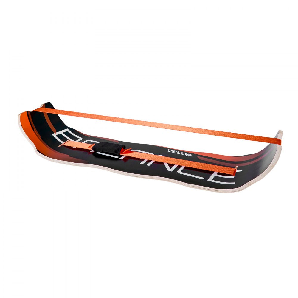 VEVOR Balance Board, Wobble Board Trainer for Adults, Premium Wooden Curved Balance Training Equipment, Compact & Lightweight for Core Workouts, Standing Desk Exercise, Home Gym, Yoga & More, Orange