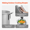 VEVOR 80 Qt Seafood Boiling Kit with Strainer, Outdoor Seafood Boil Pot and Basket, Cooking Set for Crab Crawfish Lobster Boiling, Aluminum Stockpot with 100,000 BTUs Propane Burner and Steamer Rack