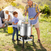 VEVOR 80 Qt Seafood Boiling Kit with Strainer, Outdoor Seafood Boil Pot and Basket, Cooking Set for Crab Crawfish Lobster Boiling, Aluminum Stockpot with 100,000 BTUs Propane Burner and Steamer Rack