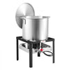 VEVOR 80 Qt Seafood Boiling Kit with Strainer, Outdoor Seafood Boil Pot and Basket, Cooking Set for Crab Crawfish Lobster Boiling, Aluminum Stockpot with 100,000 BTUs Propane Burner and Steamer Rack