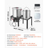 VEVOR 60 Qt Seafood Boiling Kit with Strainer, Aluminum Crawfish Boiler, Outdoor Backyard Cooking for Crab, Shrimp, Lobster, Deep Fryer Steamer Set with Side Table, Stand, 100,000 BTU Propane Burner