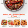 VEVOR 60 Qt Seafood Boiling Kit with Strainer, Outdoor Seafood Boil Pot and Basket, Cooking Set for Crab Crawfish Lobster Boiling, Aluminum Stockpot with 100,000 BTUs Propane Burner and Steamer Rack