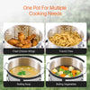 VEVOR 10 Qt Fish and Wing Fryer, Aluminum Propane Fish Fryer Kit, Outdoor Deep Fryer Seafood Pot with Thermometer, Strainer Basket, and 54,000 BTUs Propane Burners, for Outdoor and Backyard Cooking