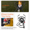 VEVOR 10 Qt Fish and Wing Fryer, Aluminum Propane Fish Fryer Kit, Outdoor Deep Fryer Seafood Pot with Thermometer, Strainer Basket, and 54,000 BTUs Propane Burners, for Outdoor and Backyard Cooking