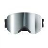 VEVOR Frameless Ski Goggles, Magnet Cylindrical Lens with Silver Mirror Revo Coating, OTG Anti fog Snow Goggles for Men Women, TPU Frame & Ventilation Structure, Fit for Skiing, Skating, Snowboarding