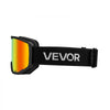VEVOR Ski Goggles, Cylindrical Lens with Orange Revo Coating, OTG Anti fog Snow Goggles for Men Women Youth, TPU Frame & Ventilation Structure, Suitable for Skiing, Skating, Snowboarding, Cycling