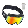 VEVOR Ski Goggles, Cylindrical Lens with Orange Revo Coating, OTG Anti fog Snow Goggles for Men Women Youth, TPU Frame & Ventilation Structure, Suitable for Skiing, Skating, Snowboarding, Cycling