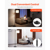 VEVOR Dimmable Floor Lamp, Color Temperature & Brightness Adjustable, Modern Standing Lamp with Remote Control, Foot Switch Floor Lamp for Living Room, Bedroom, Office(LED Bulb, Lampshade Included)