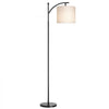 VEVOR Dimmable Floor Lamp, Color Temperature & Brightness Adjustable, Modern Standing Lamp with Remote Control, Foot Switch Floor Lamp for Living Room, Bedroom, Office(LED Bulb, Lampshade Included)