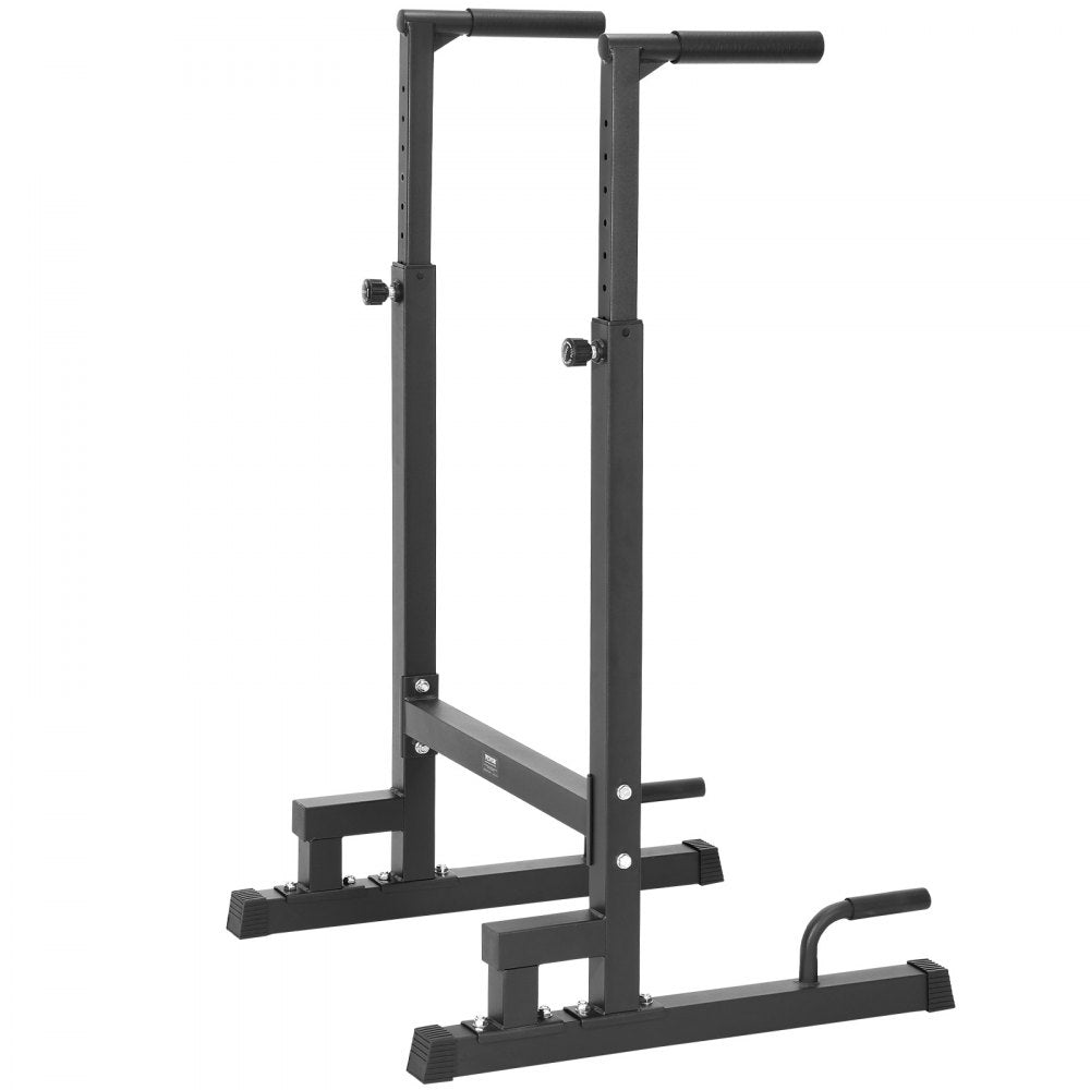 VEVOR Dip Bar, 500 lbs Capacity, Heave Duty Dip Stand Station with Adjustable Height, Fitness Workout Dip Bar Station Stabilizer Parallette Push Up Stand, Parallel Bars for Strength Training Home Gym