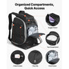 VEVOR Ski Boot Bag, 65L, Snowboard Boots Travel Backpack for Men Women, with Waterproof Exterior & Bottom, Durable 1680D Oxford, Bag for Skis, Snowboard, Helmet, Goggles, Gloves, Accessories (Black).