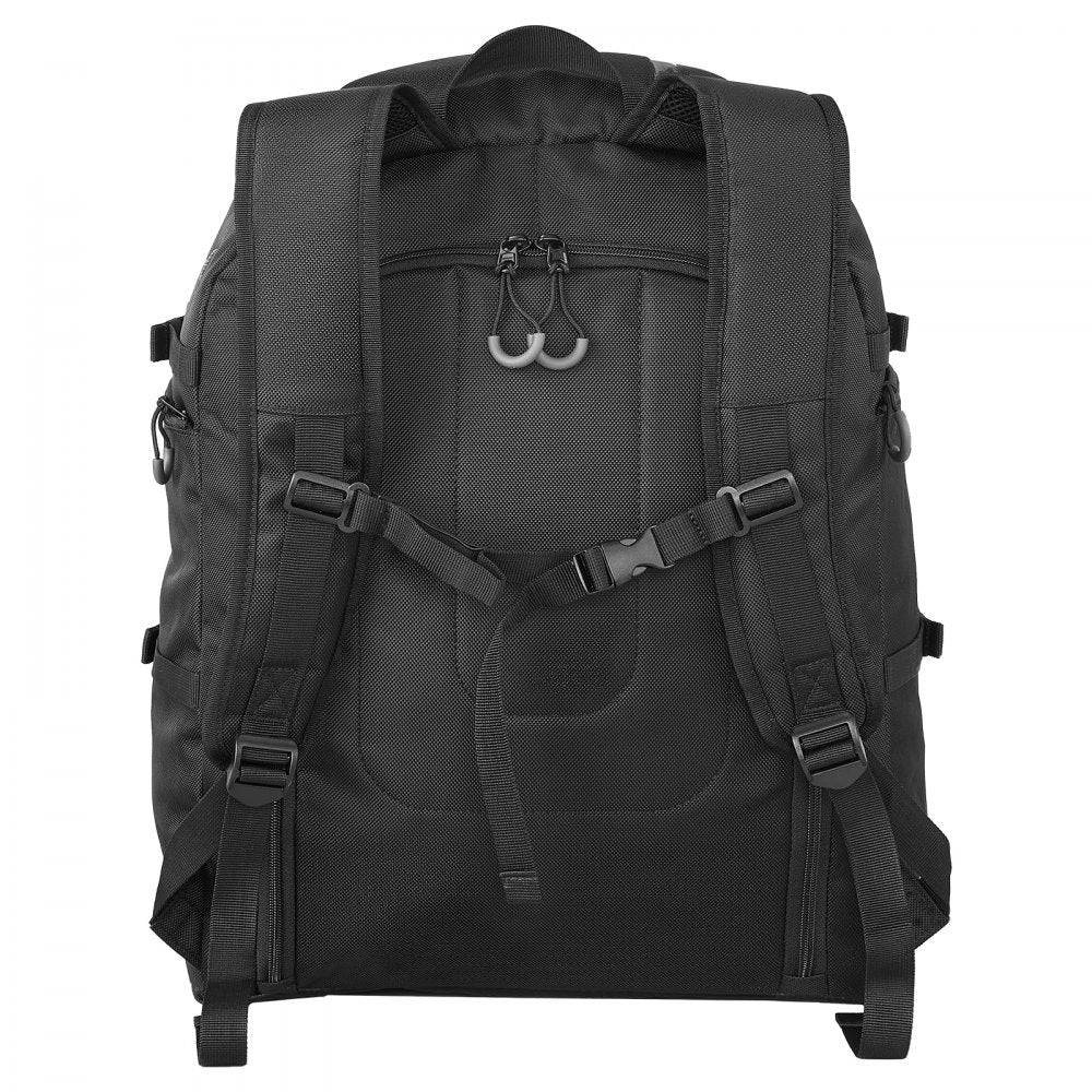 VEVOR Ski Boot Bag, 65L, Snowboard Boots Travel Backpack for Men Women, with Waterproof Exterior & Bottom, Durable 1680D Oxford, Bag for Skis, Snowboard, Helmet, Goggles, Gloves, Accessories (Black).
