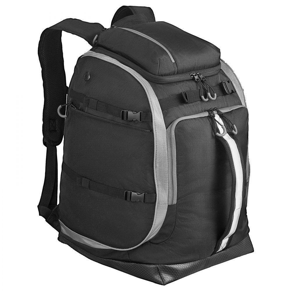 VEVOR Ski Boot Bag, 65L, Snowboard Boots Travel Backpack for Men Women, with Waterproof Exterior & Bottom, Durable 1680D Oxford, Bag for Skis, Snowboard, Helmet, Goggles, Gloves, Accessories (Black).
