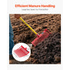VEVOR 6PCS Manure Fork Replacement Head, 18 Angled Tines Horse Manure Fork Head, Durable Plastic Pitchfork Heads, Horse Mulch Rake for Picking up Stable Stall Muck Grass Hay Cleaning Farm Work