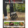 VEVOR Broad Fork, 5-Tine Pitchfork with Dual Fiberglass Handles, Heavy Duty Garden Fork , Ergonomic U-Shaped Design Broadfork Hand Tiller, Gardening Tool for Composting Transplanting Aeration