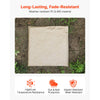 VEVOR Garden Stepping Stones, 4Pcs 15.5 x 15.5 in, Decorative Stepping Stones with Stakes, Weather-Resistant Plastic Pathway Pavers, Smooth Surface, Outdoor Walkway for Lawn Patio Landscape, Beige