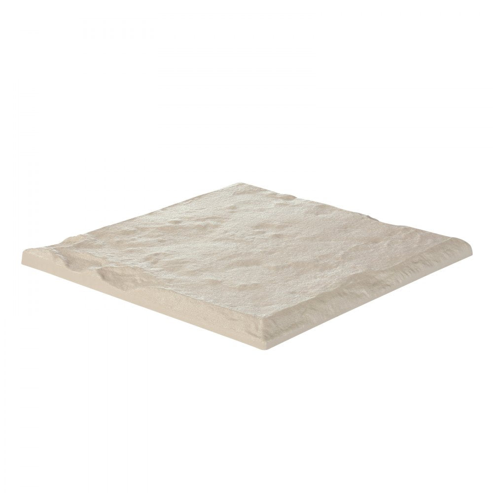 VEVOR Garden Stepping Stones, 8Pcs 15.5 x 15.5 in, Decorative Stepping Stones with Stakes, Weather-Resistant Plastic Pathway Pavers, Smooth Surface, Outdoor Walkway for Lawn Patio Landscape, Beige