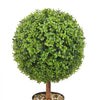 VEVOR 2x Artificial Boxwood Ball Ø40,6cm Garden Deco Boxwood in Flowerpot Ball Artificial Boxwood Ball Artificial Plant made of PE, Wood, PP incl. 4 pcs. Decorative butterflies and 10 pcs. Replacement