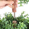 VEVOR Artificial Topiary Boxwood Double Ball, 2 Set 36 inch Faux Boxwood Plant Balls, Fake Silk Tree Look Real, Easy Assembly for Decor Front Porch Outdoor Patio Garden Balcony Backyard Indoor