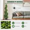 VEVOR 2 pcs. Artificial Boxwood Tower Topiary Spiral Artificial Plant 91cm high Decorative Plant Green Plastic PE Iron Topiary Plants incl. 10 pcs. Replacement Leaves