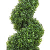 VEVOR 2 pcs. Artificial Boxwood Tower Topiary Spiral Artificial Plant 91cm high Decorative Plant Green Plastic PE Iron Topiary Plants incl. 10 pcs. Replacement Leaves