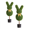 VEVOR Artificial Topiary Bunny-Shape Boxwood Ball, 2 Set 36 inch Faux Boxwood Plant Balls, Fake Silk Tree Look Real, Easy Assembly for Decor Front Porch Outdoor Patio Garden Balcony Backyard Indoor