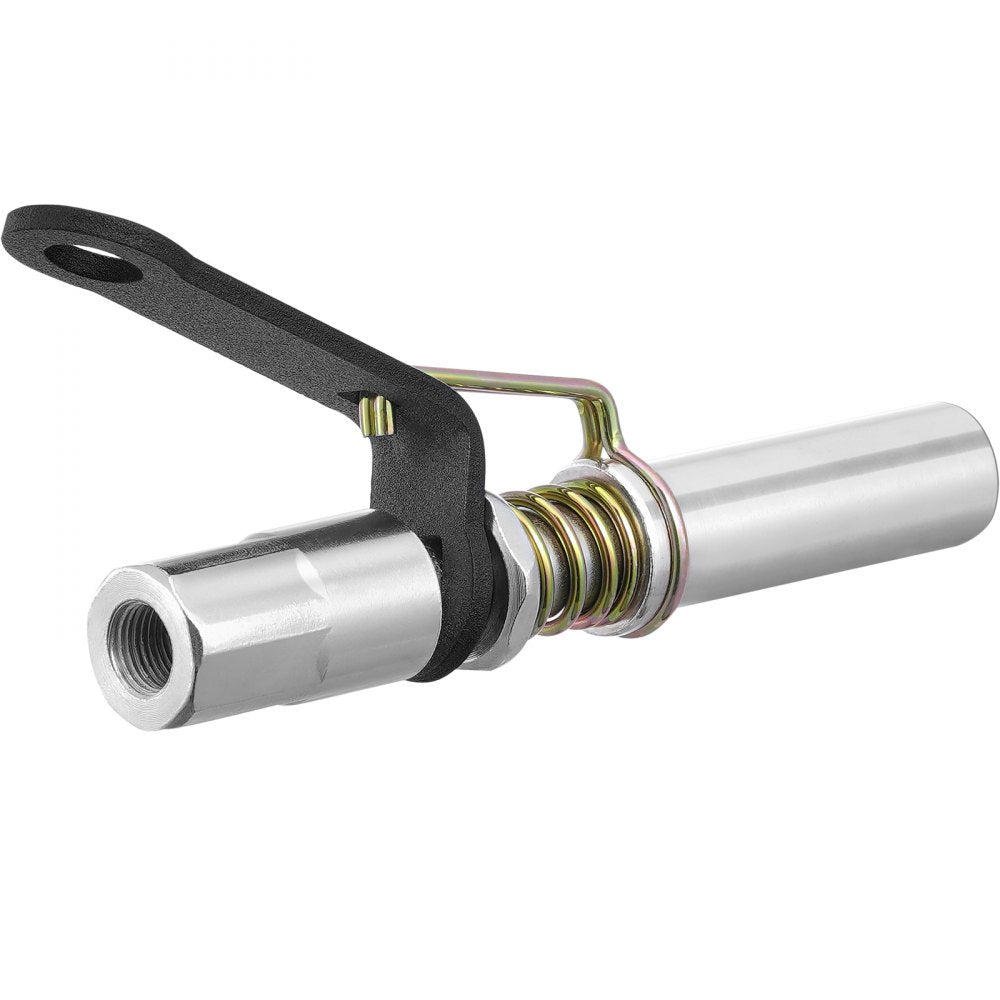 VEVOR Grease Gun Coupler, 10000 PSI High Pressure, 6-Jaw Locking, Quick Release Grease Gun Tip with Hose/Zerk Fittings Cleaner, Compatible with All Grease Guns 1/8" NPT Grease Fittings for Automobiles