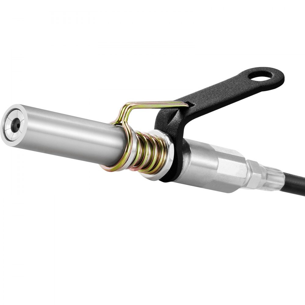 VEVOR Grease Gun Coupler, 10000 PSI High Pressure, 6-Jaw Locking, Quick Release Grease Gun Tip with Hose/Zerk Fittings Cleaner, Compatible with All Grease Guns 1/8" NPT Grease Fittings for Automobiles