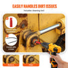 VEVOR Grease Gun Coupler 2 PCS, 10000 PSI High Pressure, 3-Jaw Locking, Quick Release Grease Gun Tip with Hose/Zerk Fittings Cleaner/Leak-Proof Cap, Compatible with All Grease Guns 1/8" NPT Fittings